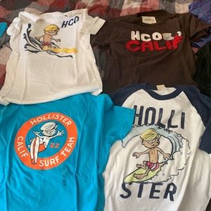 4 Hollister tshirts